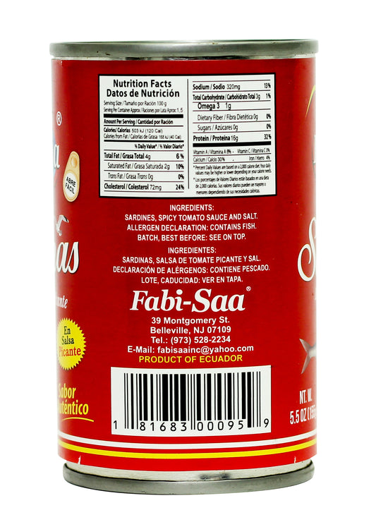 TINAPA EN TOMATE PICA PICA X 6 OZ-Fabi Saa Online Sales LLC