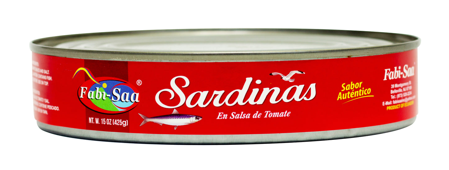 Ecua Sardinas en Tomate 15 oz-Fabi Saa Online Sales LLC