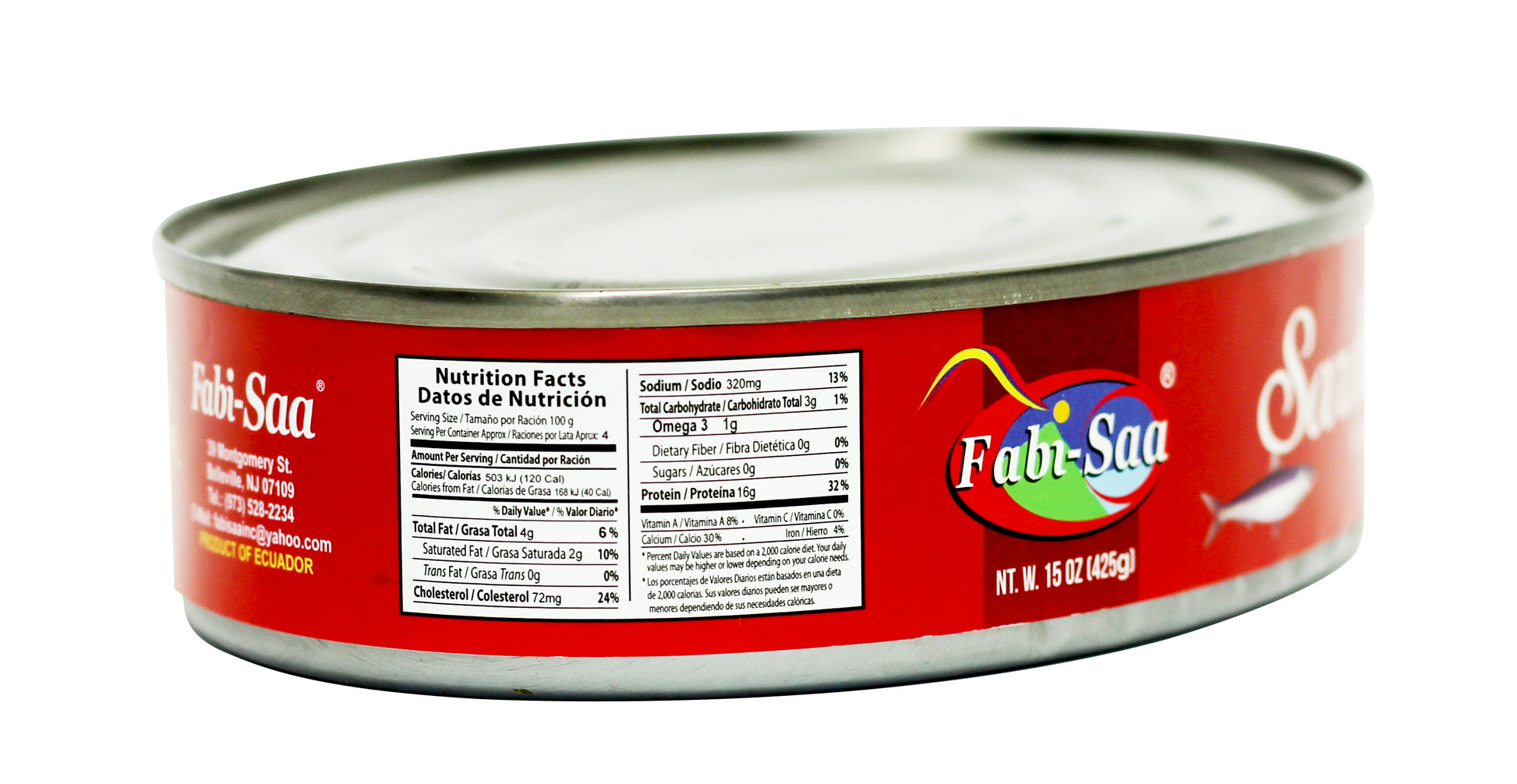Ecua Sardina en Tomate Pica Pica 15 oz-Fabi Saa Online Sales LLC