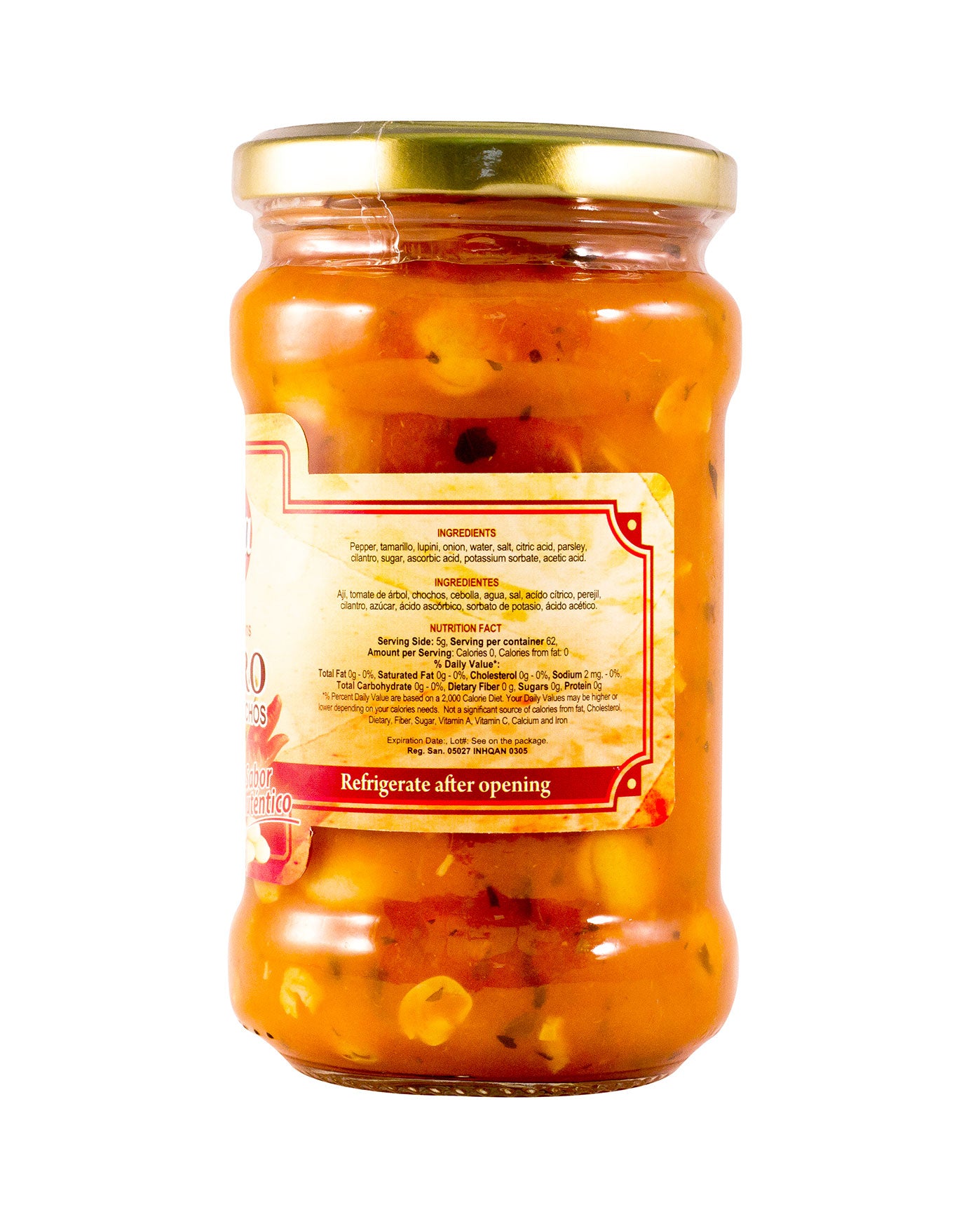 Aji Casero con Chochos -11oz-Fabi Saa Online Sales LLC
