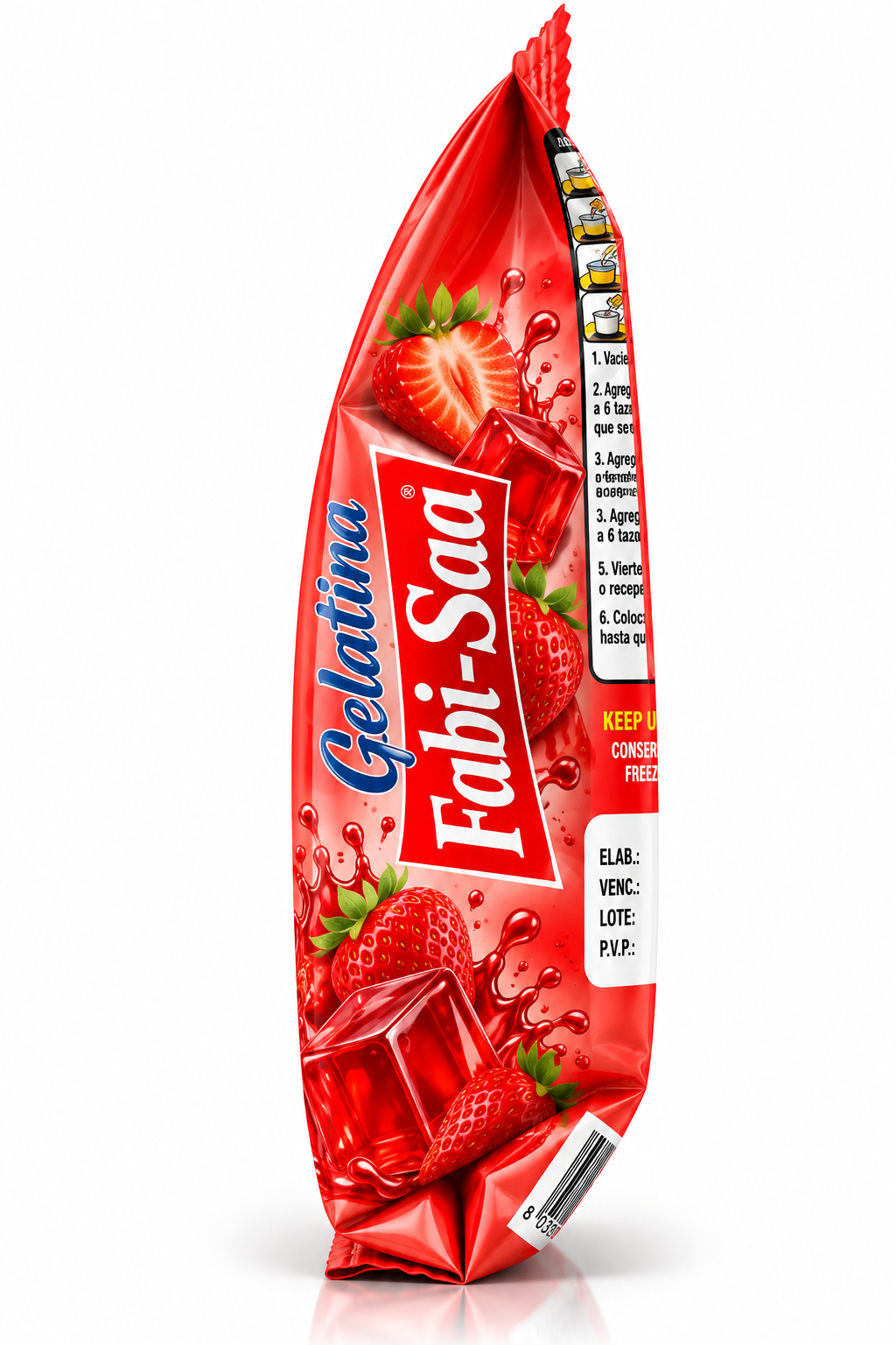 Gelatina Sabor a Fresa