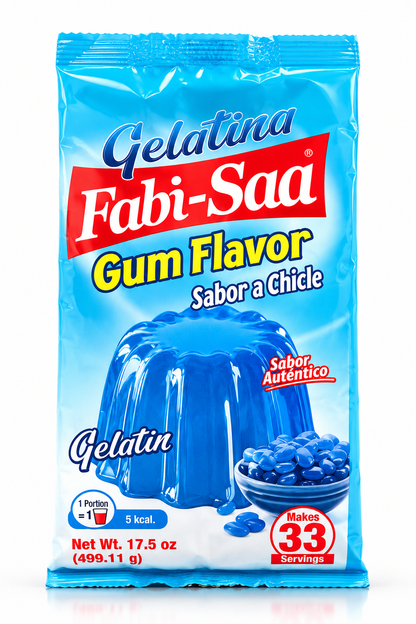 Gelatina Sabor a Chicle