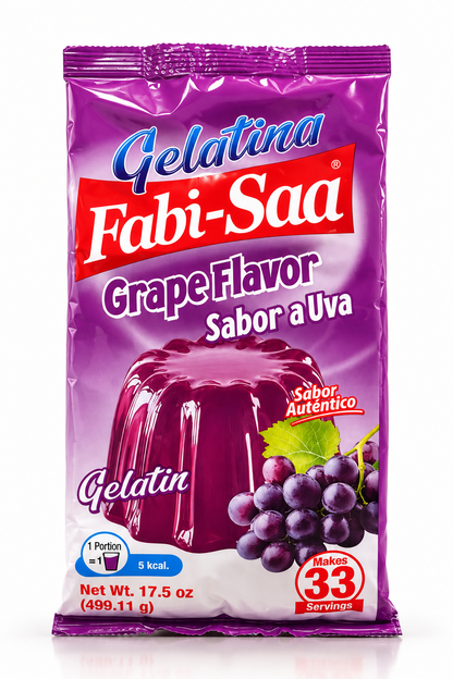 Gelatina Sabor a Uva