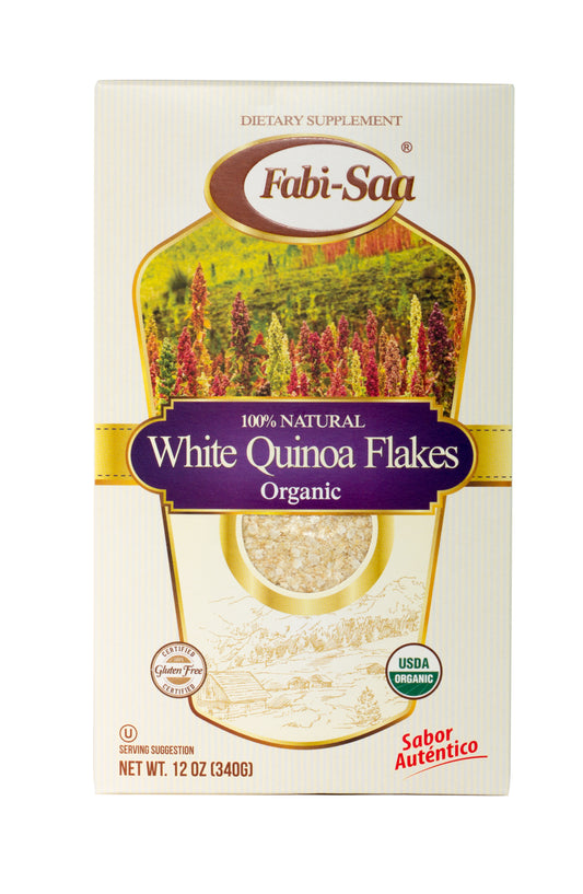 WHITE QUINOA FLAKES ORGANIC X 12 OZ-Fabi Saa Online Sales LLC