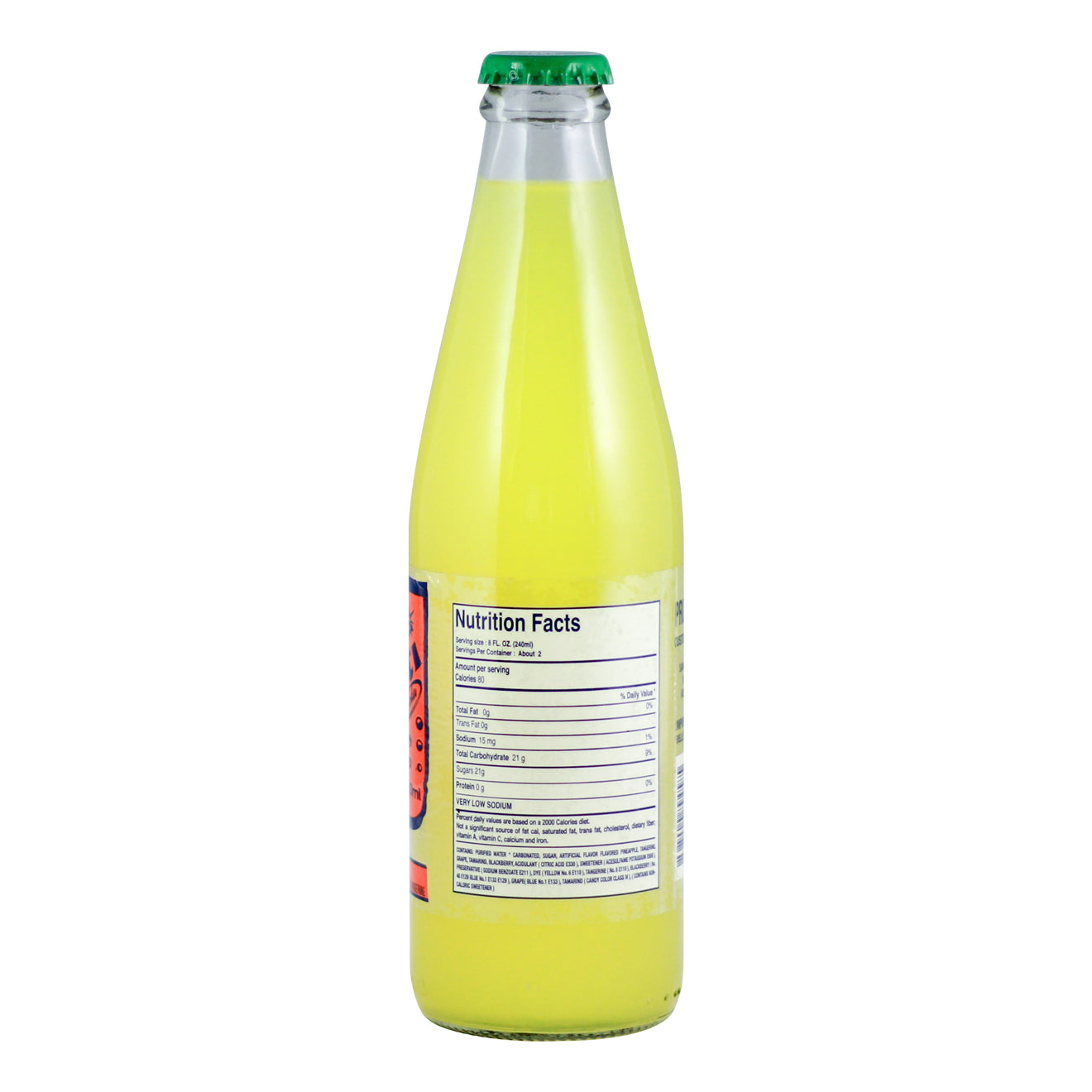 Piña - Fructi Soda - 12 fl oz Botellas de vidrio-Fabi Saa Online Sales LLC